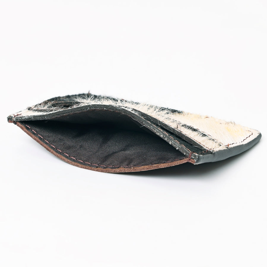 American Darling Card Holder Hair on Genuine Leather | Business Credit