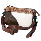 SKBZ103 Ohlay Western Genuine Hair-On Leather Hand Tooled Women Crossbody Bags