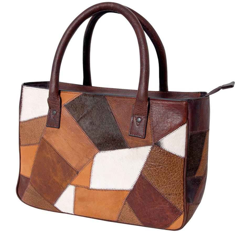 OHLAY KBZ110 TOTE Hair-on Genuine Leather women bag western handbag by Hilason – Cowboy and equestrian accessories