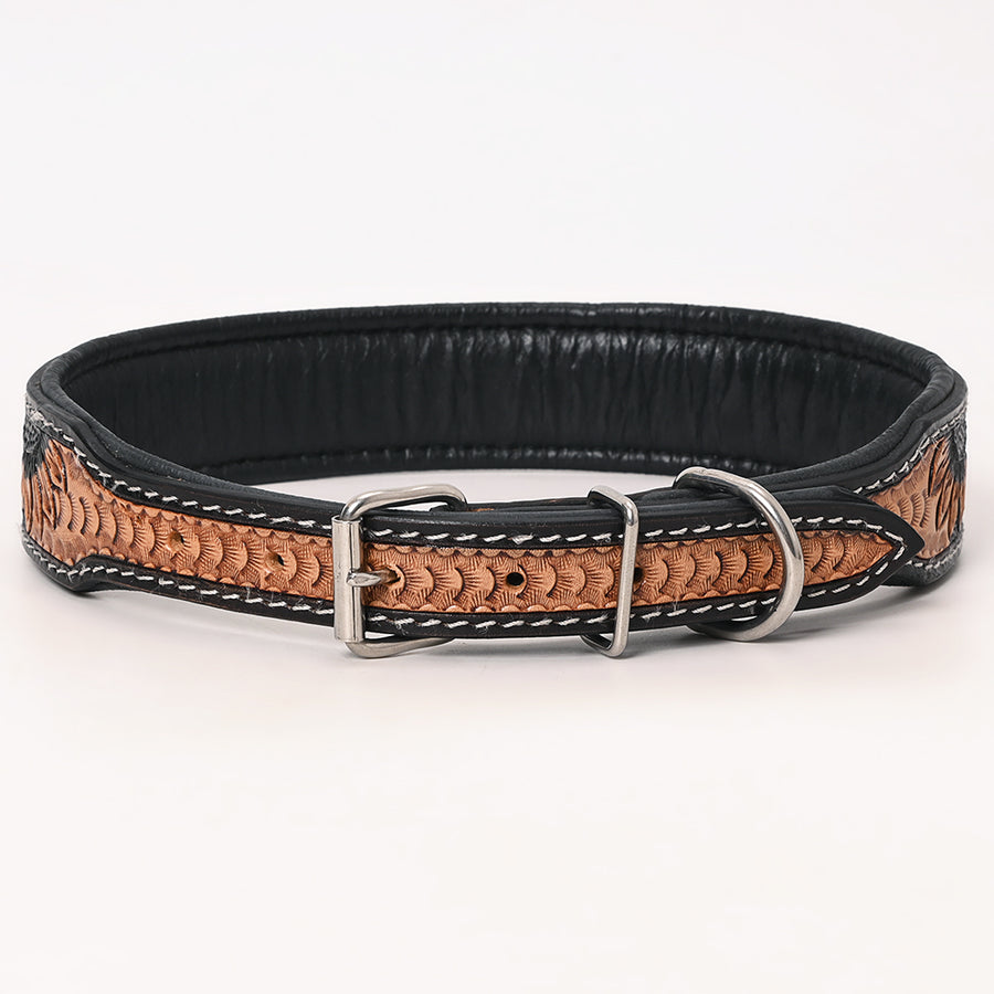 HILASON Western Genuine Leather Heavy Duty Hand Painted Dog Collar