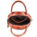 Never Mind Nmbgm136A Canteen Vintage Handmade Genuine Cowhide Leather Women Bag Western Handbag Purse