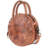 Never Mind Nmbgm136C Canteen Vintage Handmade Genuine Cowhide Leather Women Bag Western Handbag Purse