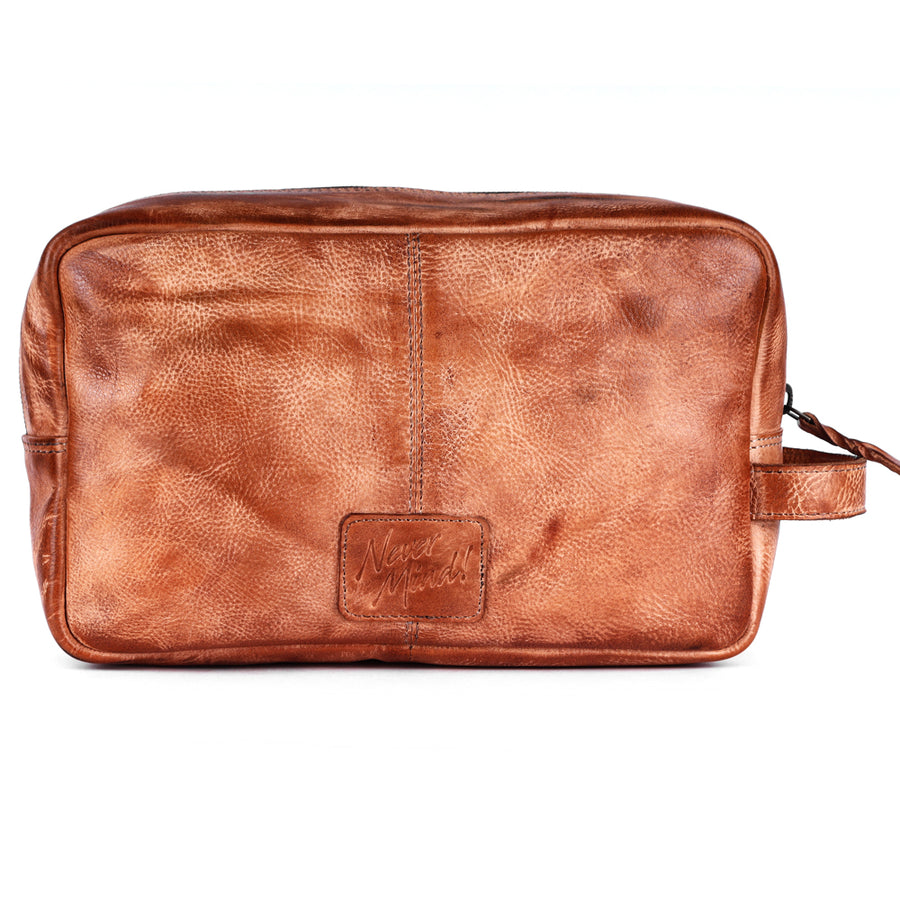 Never Mind Nmbgm137A Toiletry Vintage Handmade Genuine Cowhide Leather Women Bag Western Handbag Purse