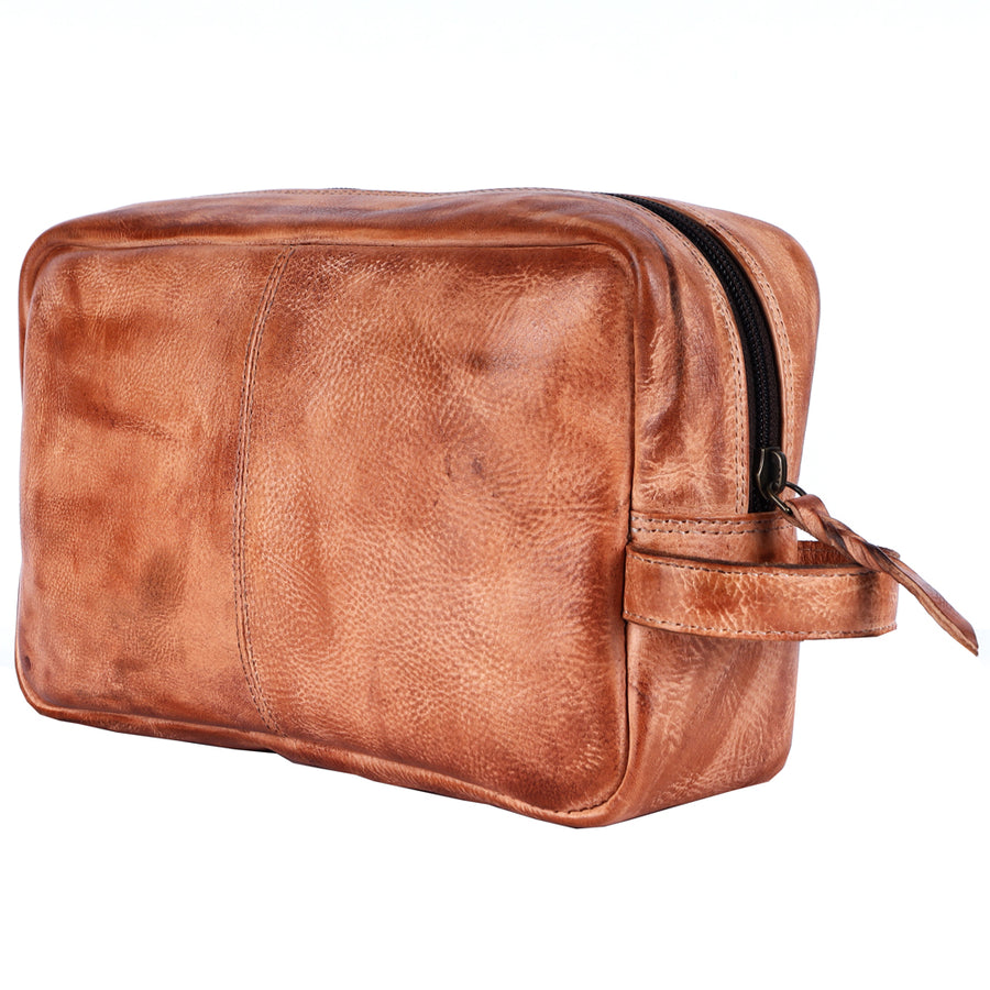 Never Mind Nmbgm137A Toiletry Vintage Handmade Genuine Cowhide Leather by Hilason – Cowboy and equestrian accessories