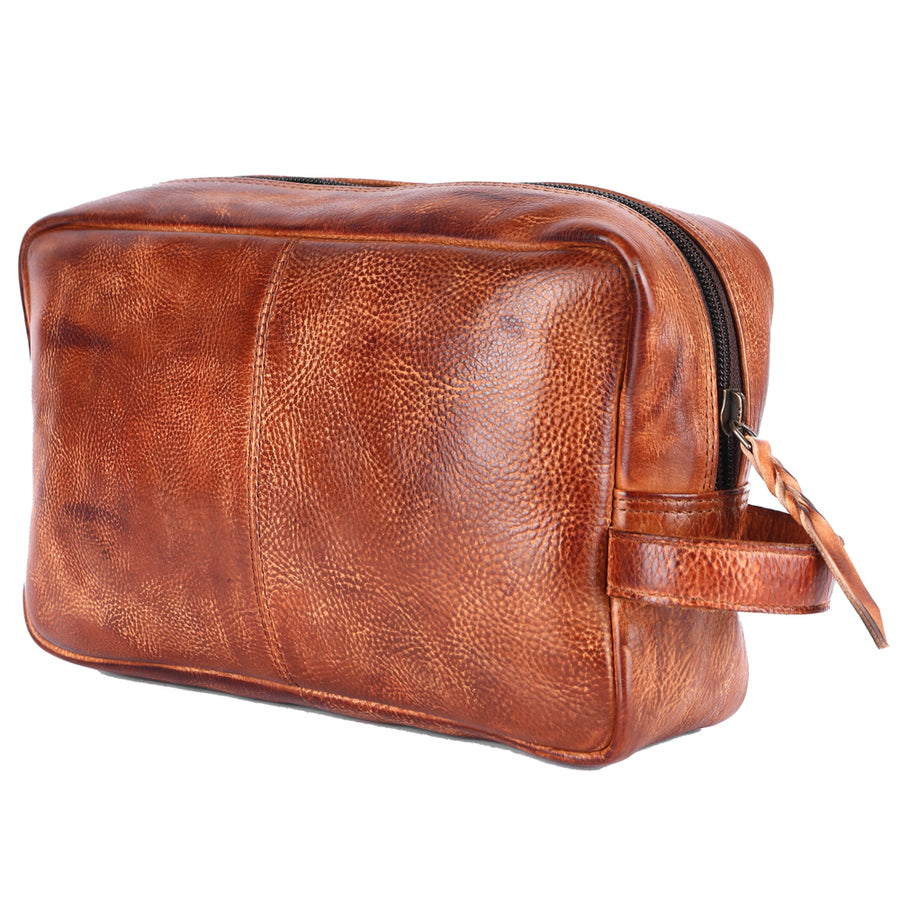 Never Mind Nmbgm137B Toiletry Vintage Handmade Genuine Cowhide Leather by Hilason – Cowboy and equestrian accessories