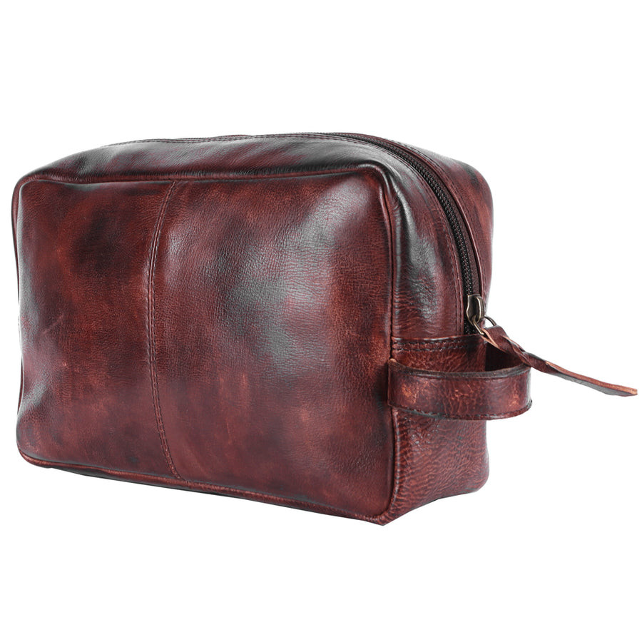 Never Mind Nmbgm137C Toiletry Vintage Handmade Genuine Cowhide Leather by Hilason – Cowboy and equestrian accessories