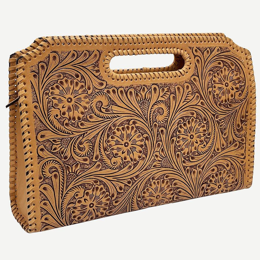 American Darling Clutch Hand Tooled Genuine Leather Western Women Bag Handbag Purse | Purses for