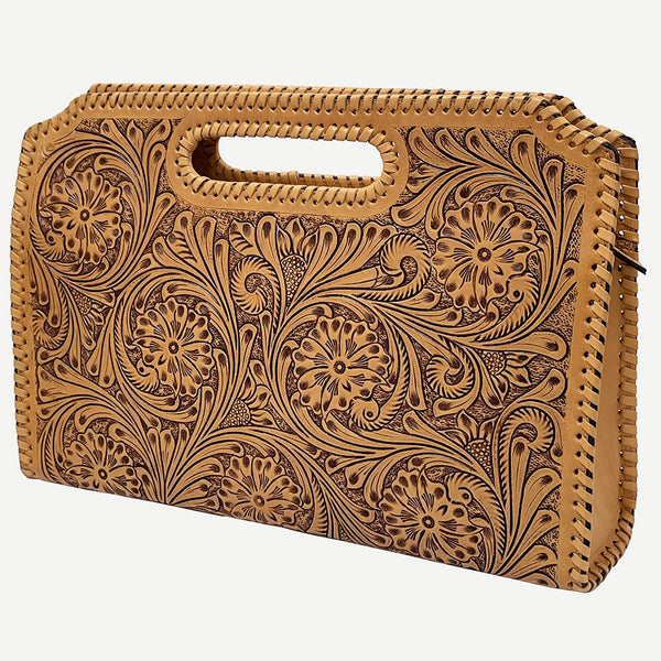 American Darling Clutch Hand Tooled Genuine Leather Western Women Bag Handbag Purse | Purses for - Uhorse