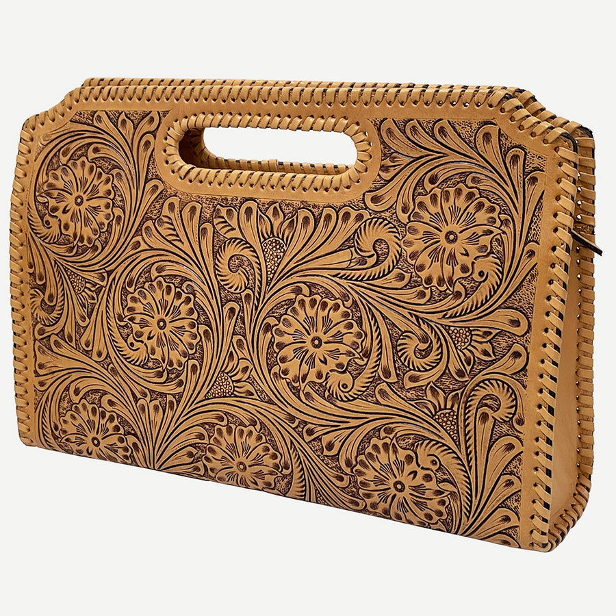 American Darling Clutch Hand Tooled Genuine Leather Western Women Bag Handbag Purse | Purses for - Uhorse