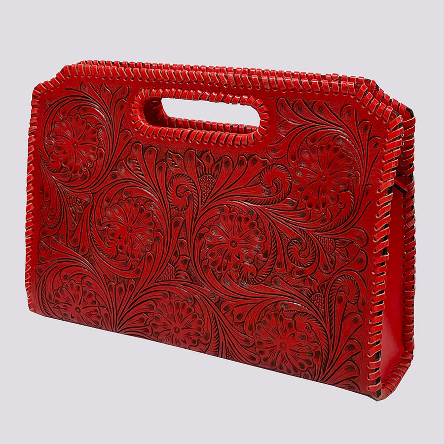 American Darling Clutch Hand Tooled Genuine Leather Western Women Bag Handbag Purse | Purses for - Uhorse