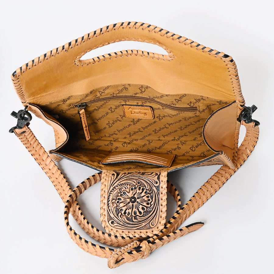 American Darling Wallet Hand Tooled Genuine Leather Western Women Bag | Wristlet Travel