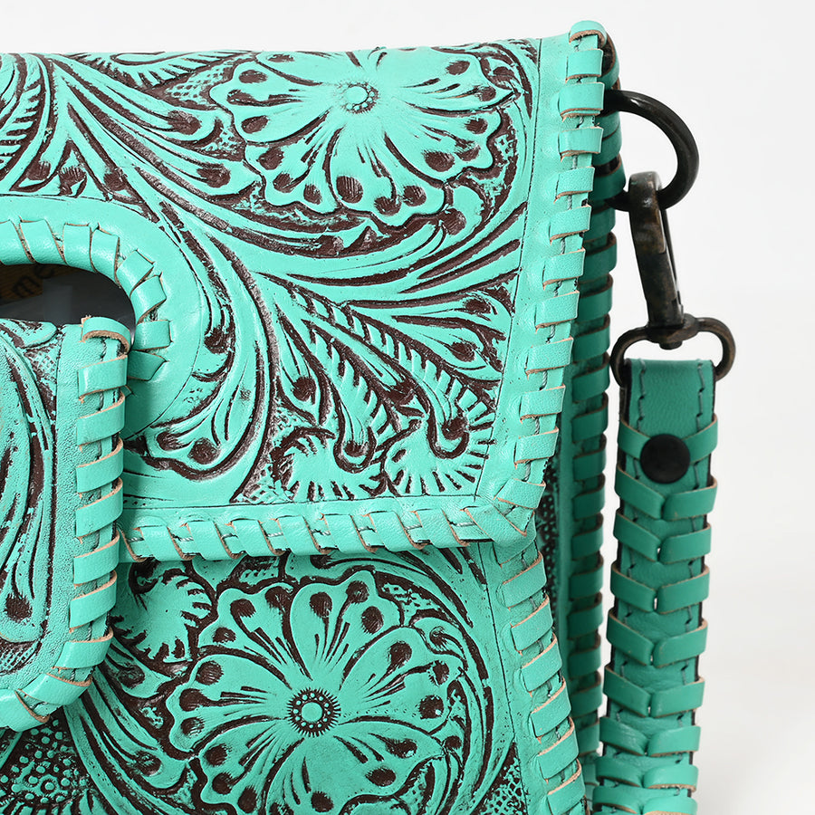 American Darling Wallet Hand Tooled Genuine Leather Western Women Bag | Wristlet Travel