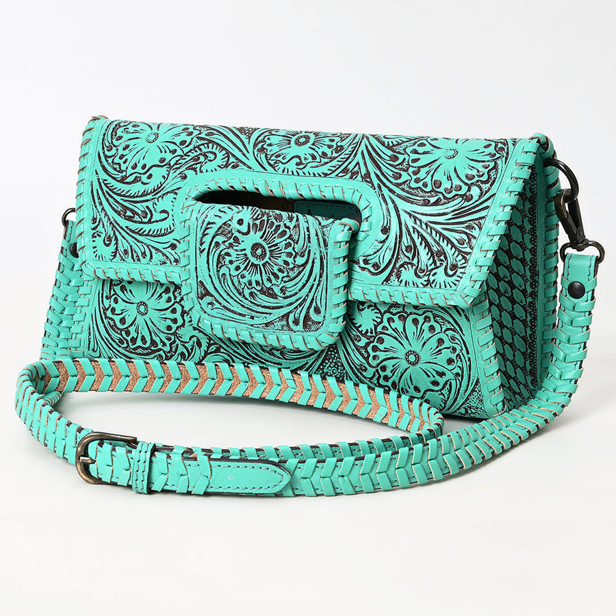 American Darling Wallet Hand Tooled Genuine Leather Western Women Bag | Wristlet Travel - Uhorse