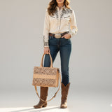 American Darling Tote Hand Tooled Genuine Leather Western Women Bag Handbag Purse | Travel Bags College Casual