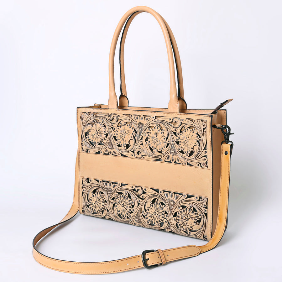 American Darling Tote Hand Tooled Genuine Leather Western Women Bag Handbag Purse | Travel Bags College Casual - Uhorse
