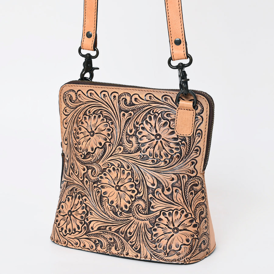 American Darling Crossbody Hand Tooled Genuine Leather Western Women Bag Handbag Purse | Purses for Cute - Uhorse
