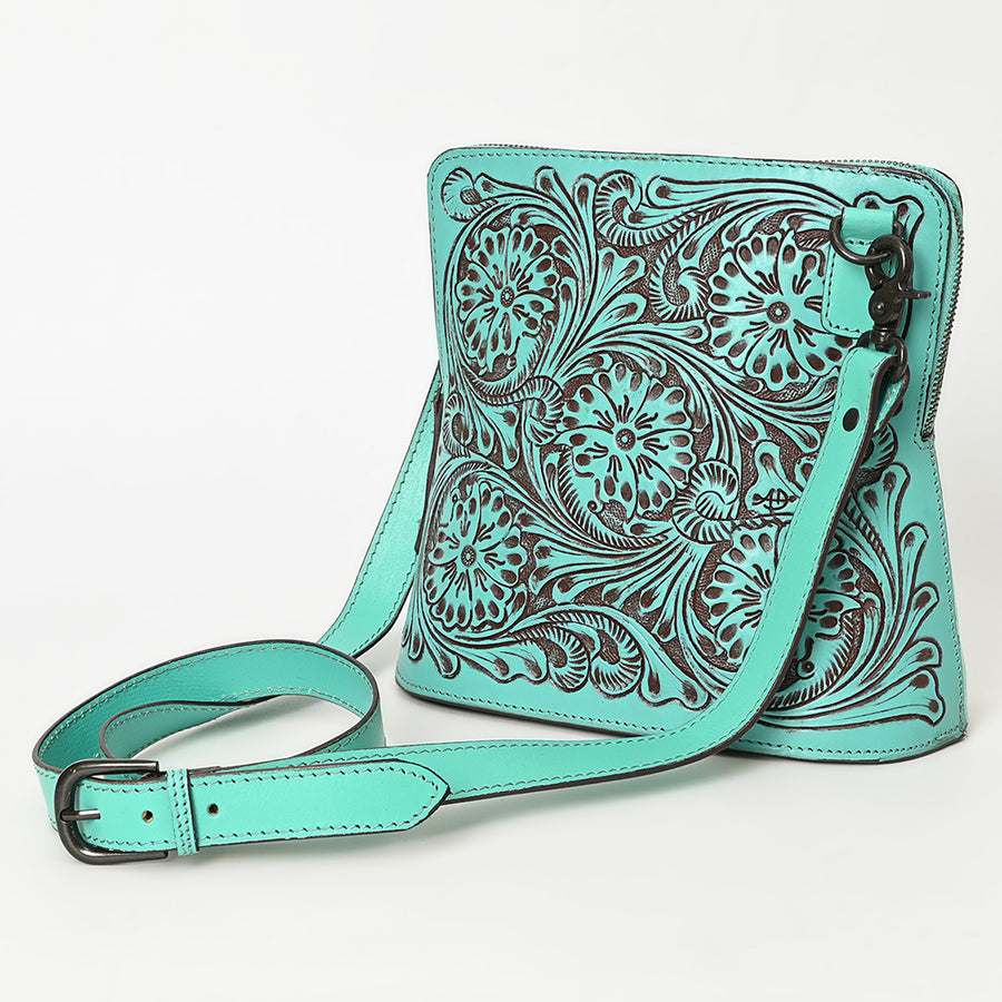 American Darling Crossbody Hand Tooled Genuine Leather Western Women Bag Handbag Purse | Purses for Cute - Uhorse