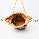 American Darling Bucket Hand Tooled Genuine Leather Western Women Bag Handbag Purse | Travel Bags College Casual