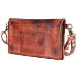 Never Mind Nmbgm140C Wallet Vintage Handmade Genuine Cowhide Leather Women Bag Western Handbag Purse