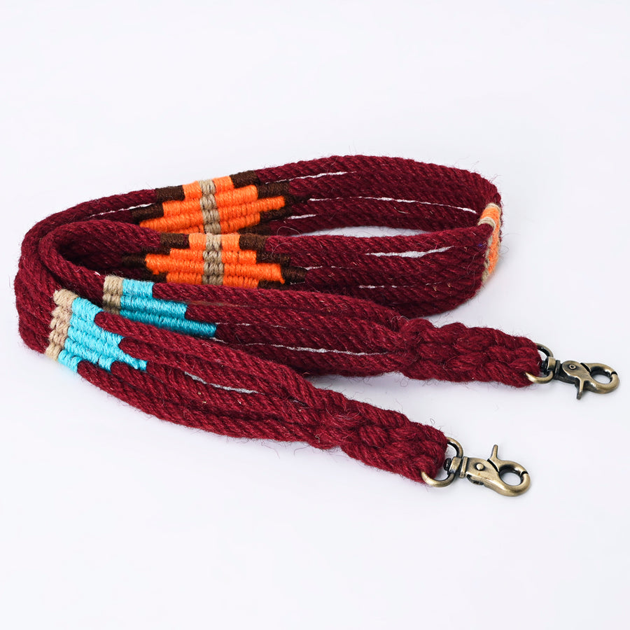 American Darling ADWSX901 Hand braided Wool strand Crossbody Handle by Hilason – Cowboy and equestrian accessories