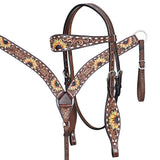 Comfytack H. Floral Hand Painted Genuine Leather Breast Collar by Hilason – Cowboy and equestrian accessories