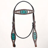 Comfytack Horse Hand Painted Genuine Leather Breast Collar Headstall