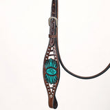 Comfytack Horse Hand Painted Genuine Leather Breast Collar Headstall