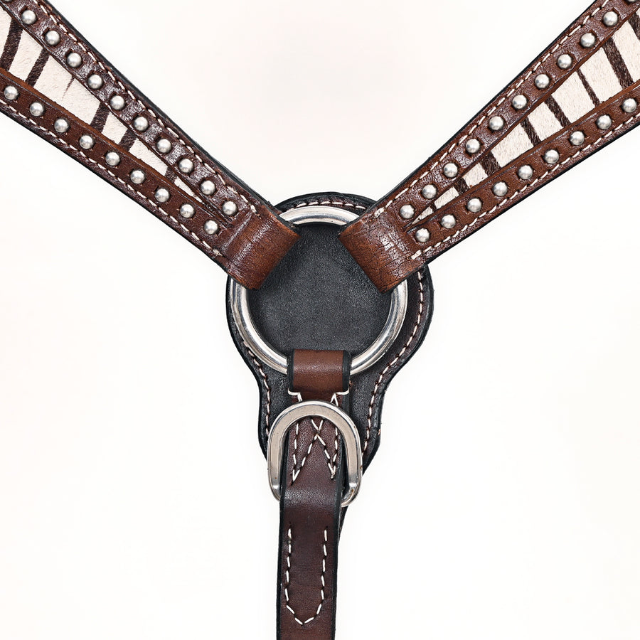 Comfytack Horse Hand Painted Genuine Leather Breast Collar Headstall
