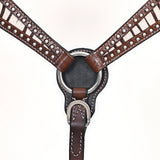Comfytack Horse Hand Painted Genuine Leather Breast Collar Headstall
