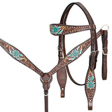 Comfytack H. Floral Hand Painted Genuine Leather Breast Collar by Hilason – Cowboy and equestrian accessories