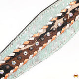 HILASON Western Horse Headstall & Breast Collar American Leather Floral Carving