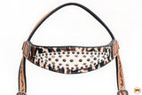 HILASON Western Horse Headstall & Breast Collar American Leather Hand Carving