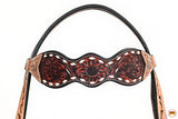 HILASON Western Horse Headstall & Breast Collar American Leather Hand Carving