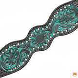 HILASON Western Horse Floral Headstall Breast Collar Set American Leather Brown | Tack for Horses