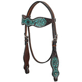 HILASON W. H. Headstall American Leather Brown by Hilason – Cowboy and equestrian accessories