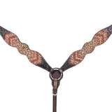 HILASON Western Horse Headstall Breast Collar Leather Brown - Uhorse