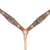 HILASON Western Horse Headstall Breast Collar American Leather Tan - Uhorse