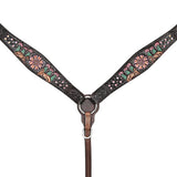HILASON Western Horse Headstall Breast Collar Leather Brown - Uhorse