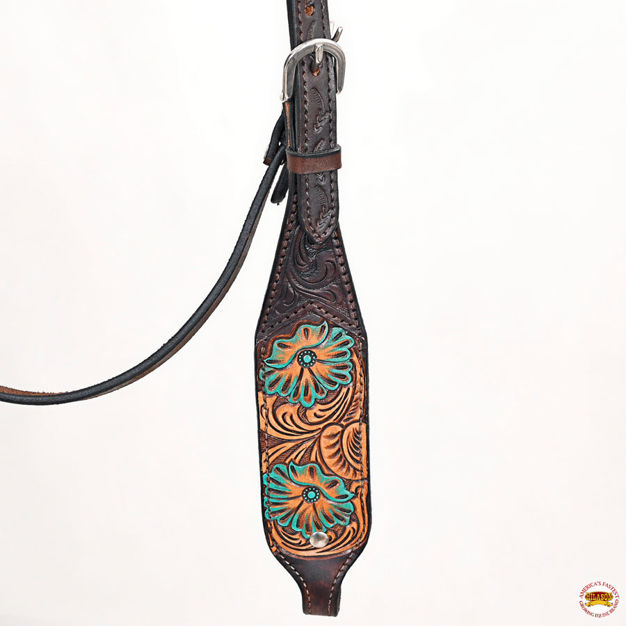 HILASON Western Horse Headstall Breast Collar Leather Tan | Tack Set for Horses