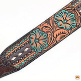 HILASON Western Horse Headstall Breast Collar Leather Tan | Tack Set for Horses