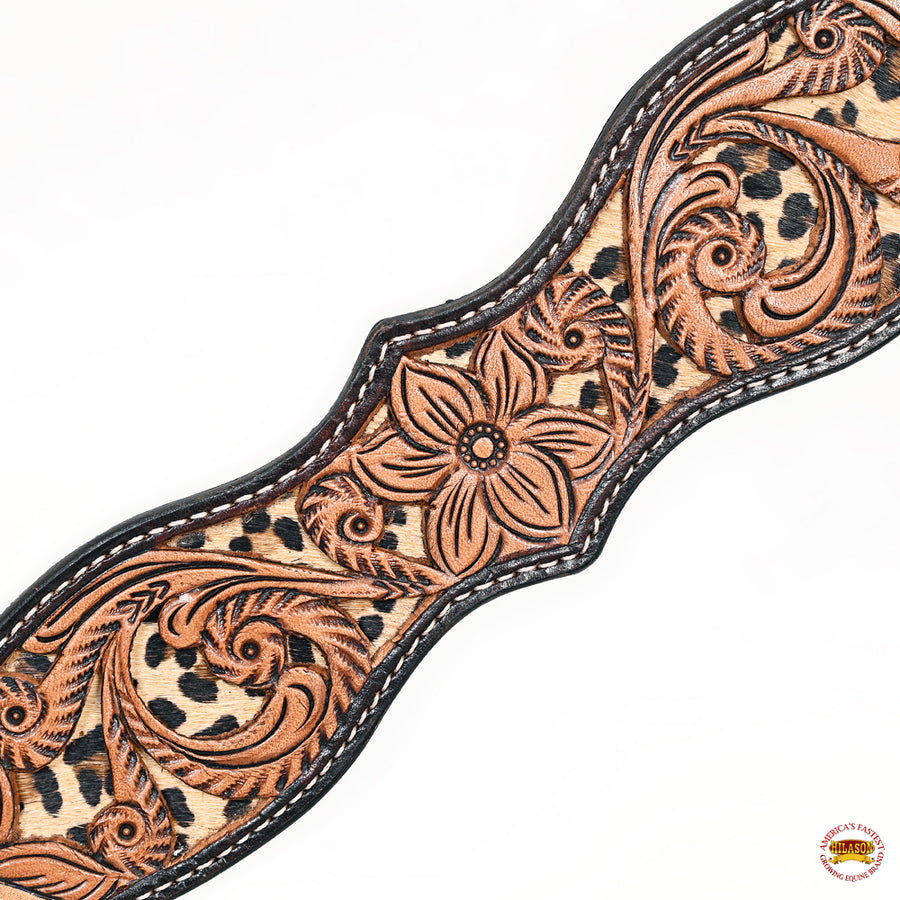 HILASON Western Horse Headstall Breast Collar Leather Brown | Tack Set for Horses