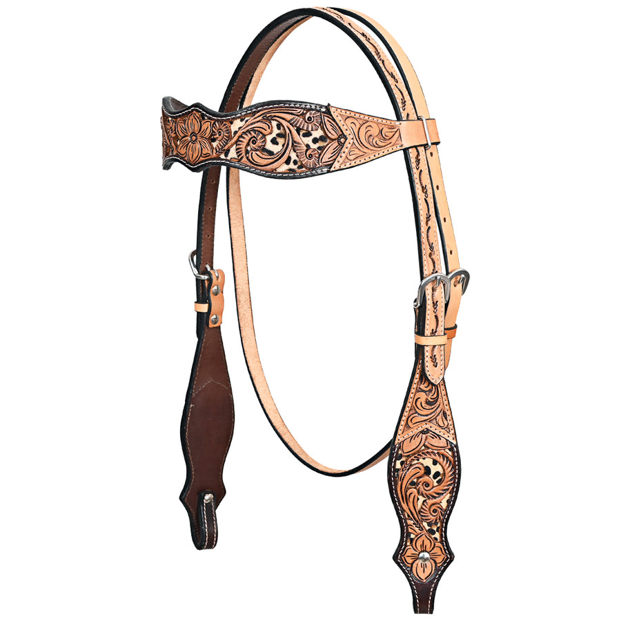 HILASON Western Horse Headstall American Leather Tan