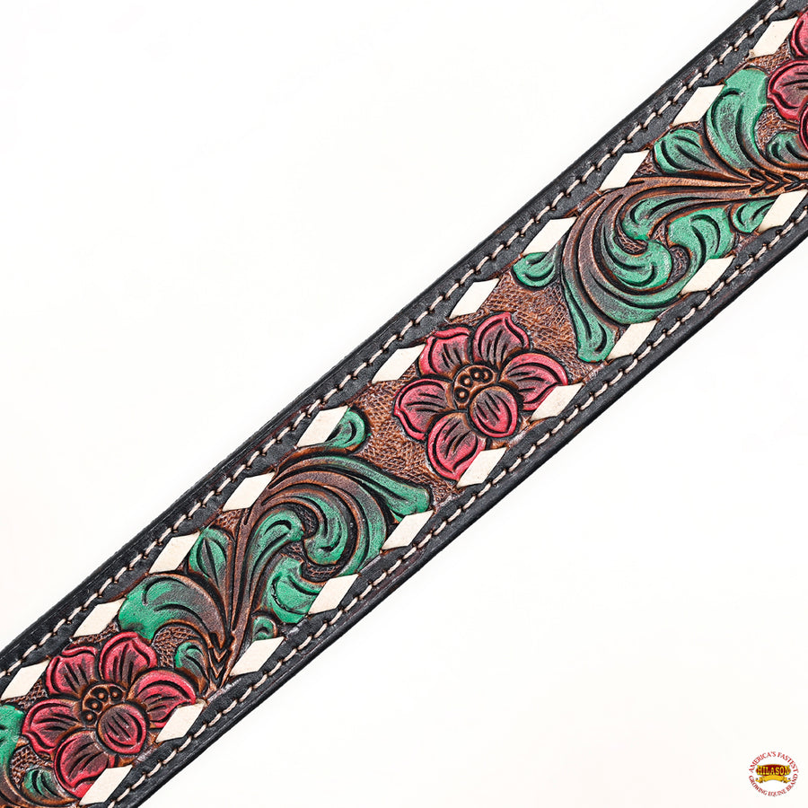 HILASON Western Horse Headstall Breast Collar American Leather Brown | Tack Set for Horses