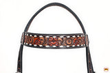 HILASON Western Horse Headstall & Breast Collar American Leather Hand Carving