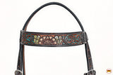 HILASON Western Horse Headstall & Breast Collar American Leather Hand Carving