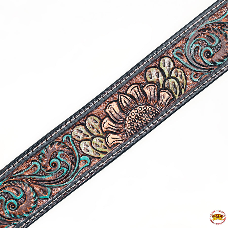 HILASON Western Horse Headstall Breast Collar Leather Brown | Tack Set for Horses