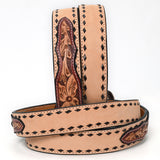 American Darling ADBLF223-L Beautifully Hand Tooled Genuine American Leather Belt Men and  Women