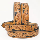 American Darling ADBLF225-L Beautifully Hand Tooled Genuine American Leather Belt Men and  Women