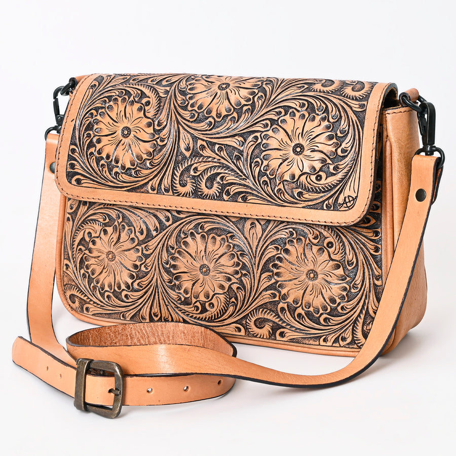 American Darling Cross Body Hand Tooled Genuine Leather Western Women Bag Handbag Purse | Crossbody for |Cute - Uhorse