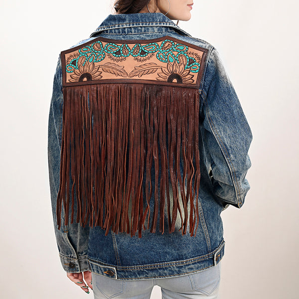 ADJKT030 Genuine leather Hand tooled hand carved Women 100% cotton by Hilason – Cowboy and equestrian accessories